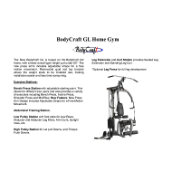 Bodycraft GL Home Gym