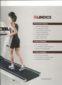 Landice L8 Cardio Trainer Treadmill C.P.O (Certified Pre Owned) White 