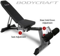 Bodycraft F320 Flat to Incline to Decline Pop-Pin Utility Bench